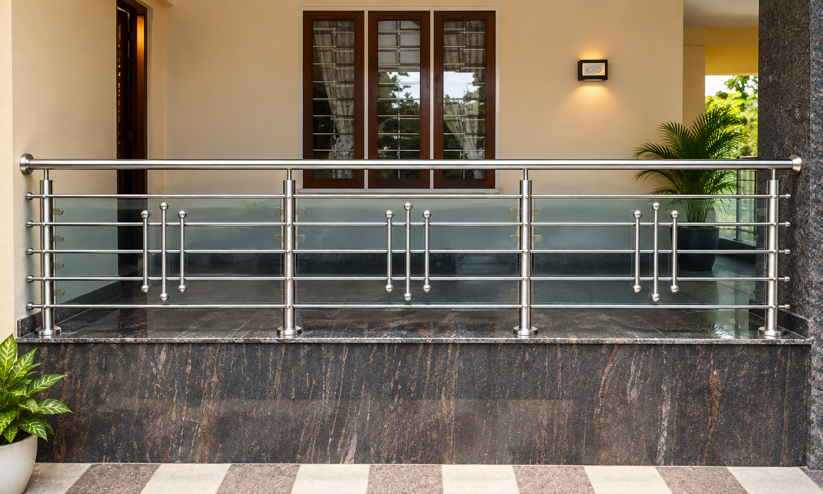 modern balcony grill design.